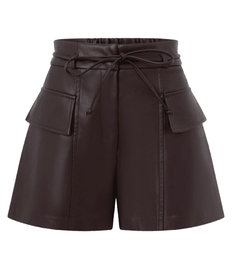 Short em PU com Cintinho para Amarração
