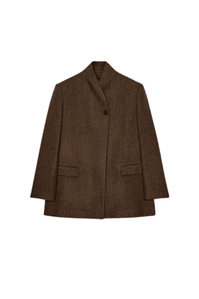 Blazer Espiga Com Lã ZW Collection