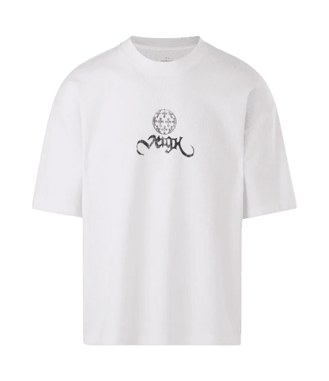 Camiseta Oversized em Algodão Texturizada com Estampa Frente e Costas Veigh