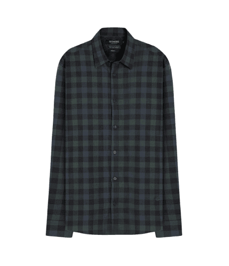 Camisa Flanela Gérson Ml Verde Escuro