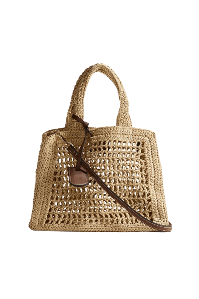 Bolsa de mão em palhinha