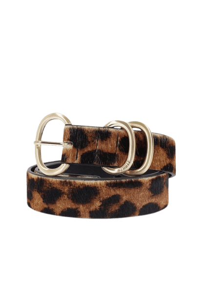 Cinto Wild Couro Animal Print