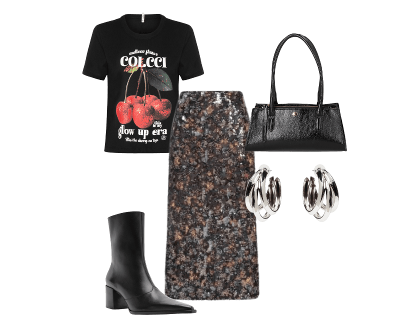 Look Dramático para Festa com amigos