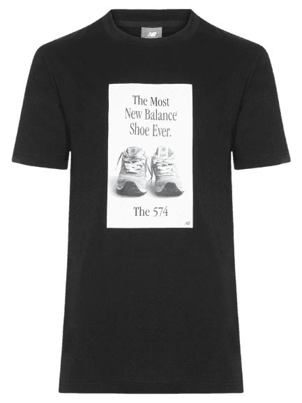 Camiseta Masculina 574 Ad Preto New Balance