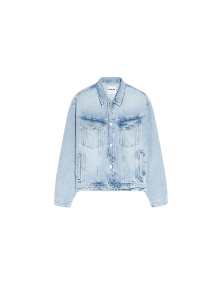 Jaqueta jeans azul lavado