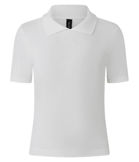 Blusa Básica Manga Curta com Gola Polo