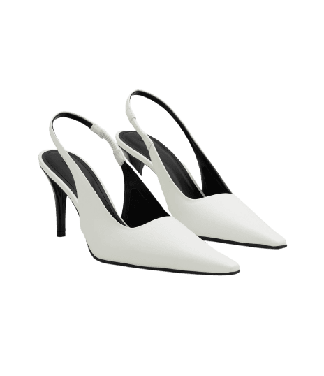 Sapato Slingback de Bico Alongado