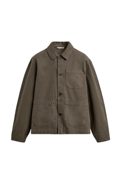 Camisa Ampla Relaxed Fit Lona Lavada