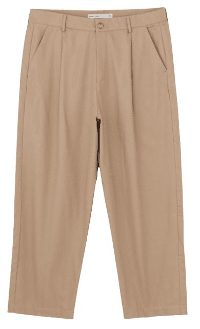 Calça Balloon Alfaiatada em Algodão Bege 6  Avaliações  Calça Balloon Alfaiatada em Algodão Bege