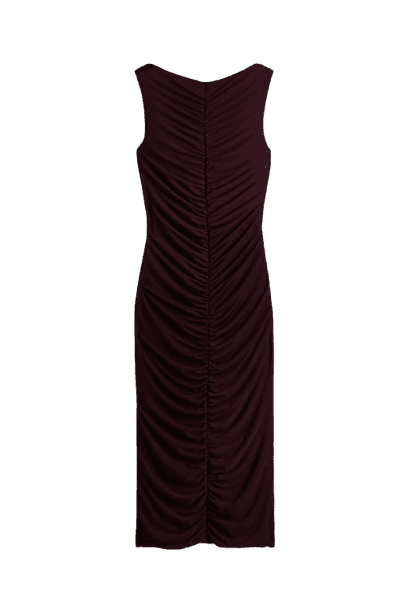 Vestido bodycon franzido