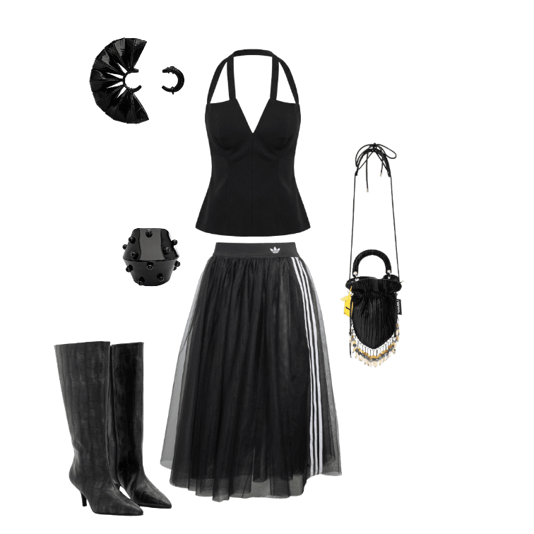 Look Dramático para Festa com amigos