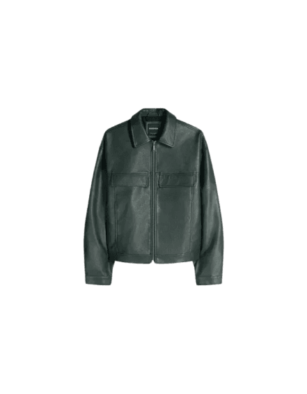 Jaqueta boxy de poliuretano
