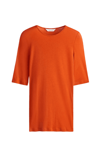 Camiseta em algodão pima laranja
