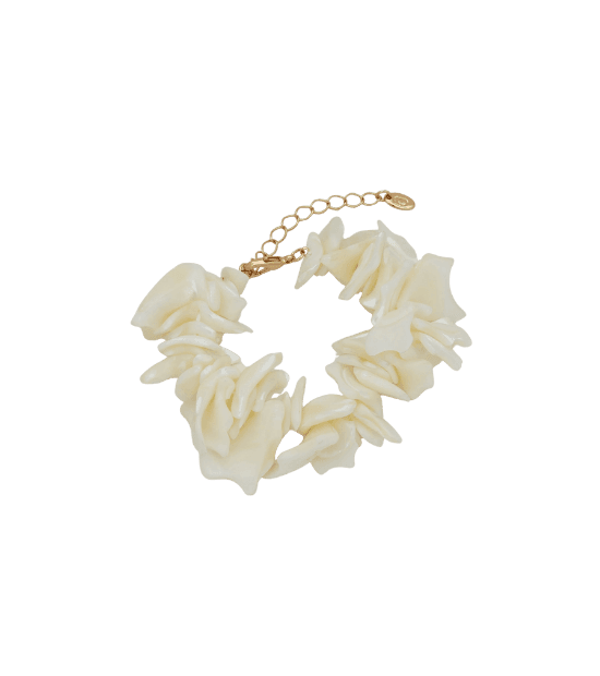 Pulseira com Pedras em Formato de Cascalhos Perolado