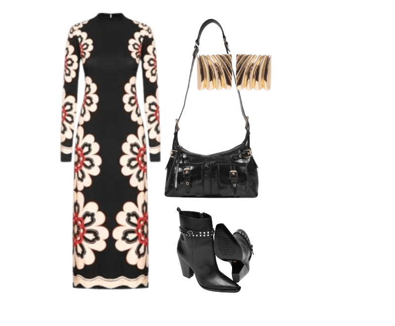 Look Dramático para Almoço com familia