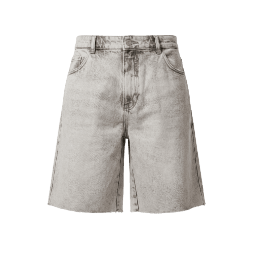 jorts jeans cinza super baggy