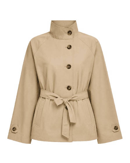 Casaco - Harlow Funnel Neck Cropped Trench