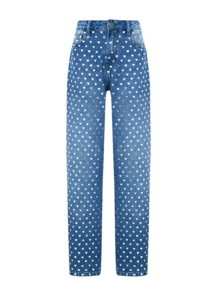 Calça Jeans Barrel Hearts John John Feminina