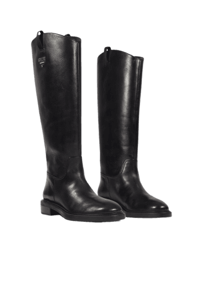 Bota Lisa Cano Longo Preta - Schutz