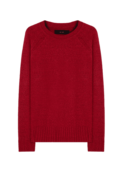 Snug Knit Sweater Vermelho