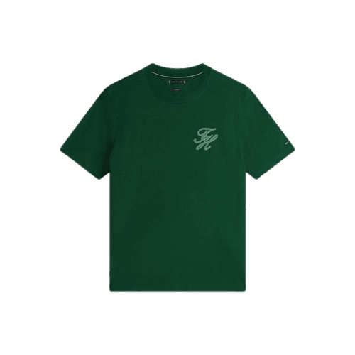 Camiseta De Gola Redonda Com Bordado Tonal Do Logotipo