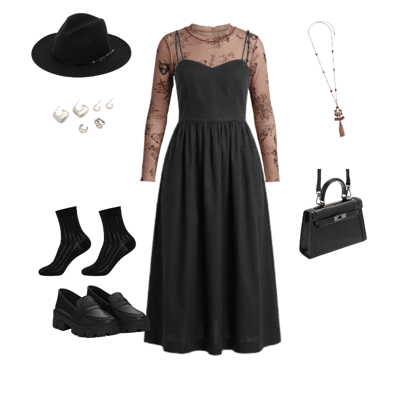 Look Dramático para Festa com amigos