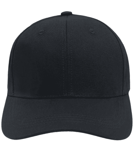 Boné Aba Curva Básico com Fechamento Strapback Preto