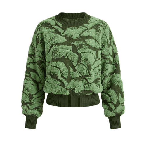 Pull Jacquard Mushroom Bloom Mint