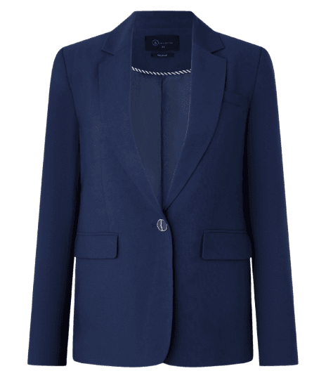 Blazer Comfort Alfaiatado com Botão Diferenciado e Lapelas