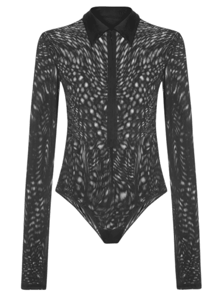 Body Tule Preto Farm